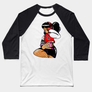 Los Angeles - Latina Nina Doll Baseball T-Shirt